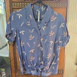 Floral Button-Up Shirt